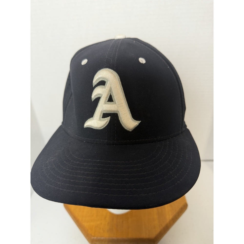 Nike Oakland‎ Athletics A's Dri-FIT Fitted Baseball Cap Black Off-White Logo
